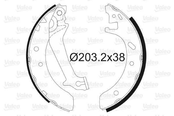комплект спирачна челюст VALEO               