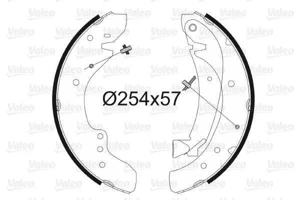 комплект спирачна челюст VALEO               