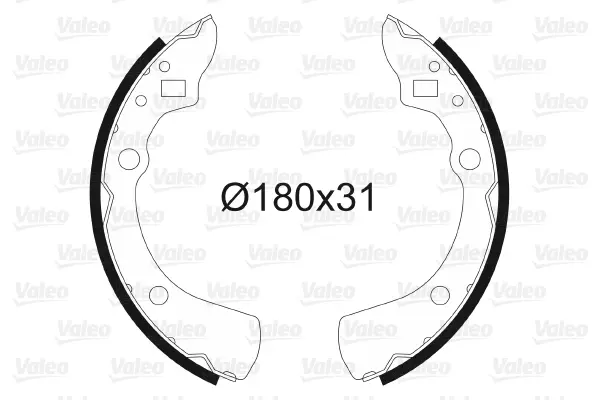комплект спирачна челюст VALEO               