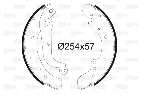 комплект спирачна челюст VALEO               