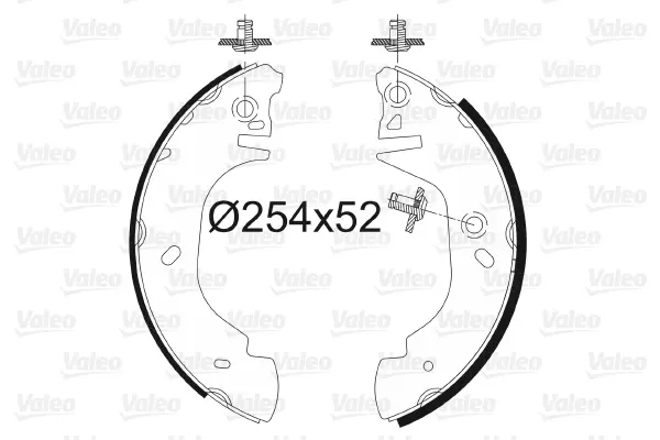комплект спирачна челюст VALEO               