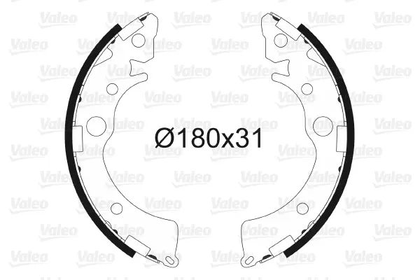 комплект спирачна челюст VALEO               