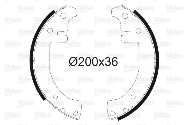 комплект спирачна челюст VALEO               