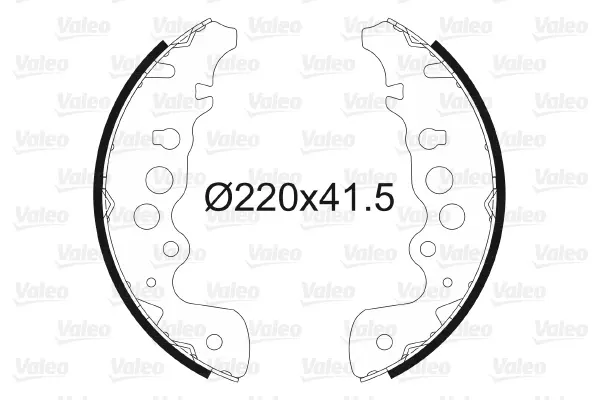 комплект спирачна челюст VALEO               