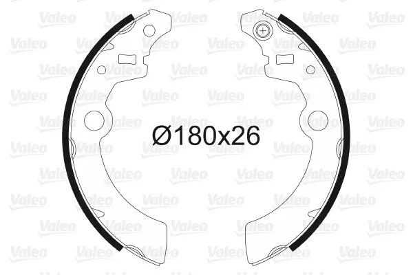 комплект спирачна челюст VALEO               