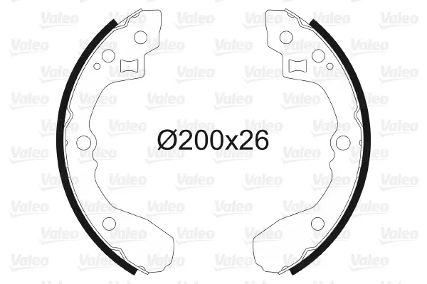 комплект спирачна челюст VALEO               