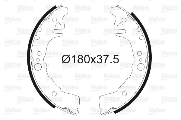 комплект спирачна челюст VALEO               