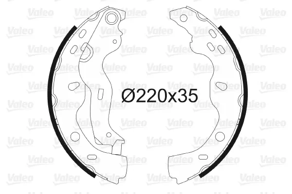комплект спирачна челюст VALEO               