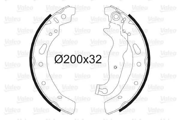 комплект спирачна челюст VALEO               