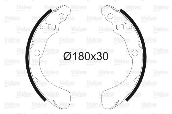 комплект спирачна челюст VALEO               