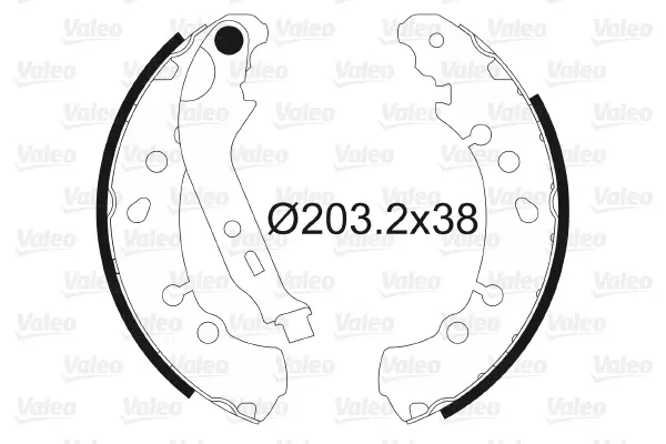 комплект спирачна челюст VALEO               