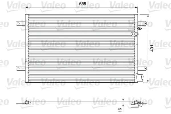 кондензатор, климатизация VALEO               