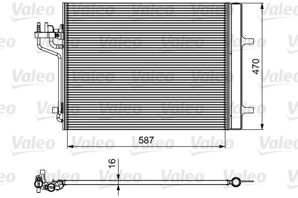 кондензатор, климатизация VALEO               