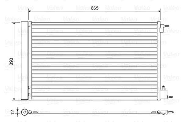 кондензатор, климатизация VALEO               