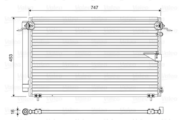 кондензатор, климатизация VALEO               