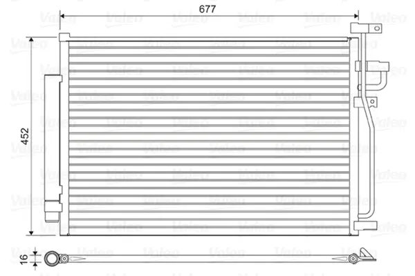 кондензатор, климатизация VALEO               