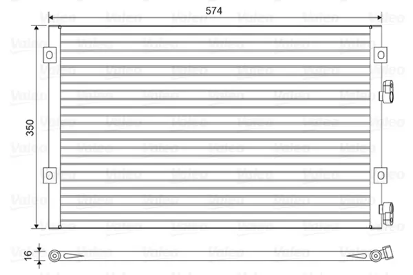 кондензатор, климатизация VALEO               