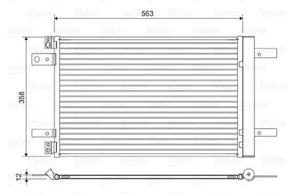 кондензатор, климатизация VALEO               