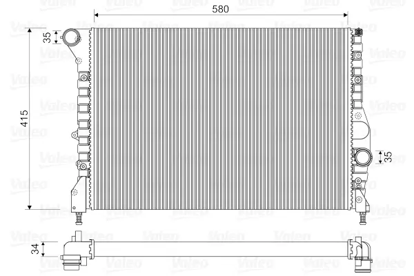 радиатор, охлаждане на двигателя VALEO               