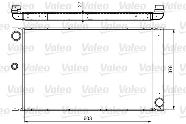 радиатор, охлаждане на двигателя VALEO               