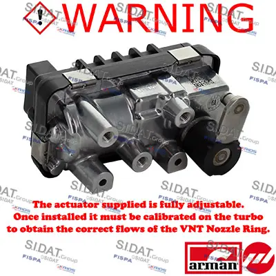 регулиращ клапан за налягане на турбината SIDAT               