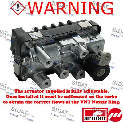 регулиращ клапан за налягане на турбината SIDAT               