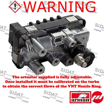 регулиращ клапан за налягане на турбината SIDAT               