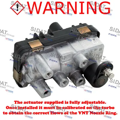 регулиращ клапан за налягане на турбината SIDAT               