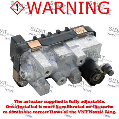 регулиращ клапан за налягане на турбината SIDAT               