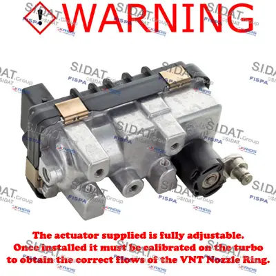 регулиращ клапан за налягане на турбината SIDAT               