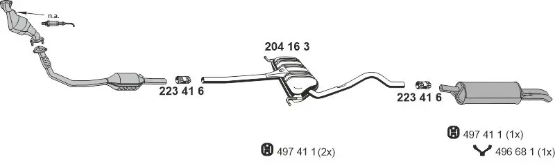 Изпускателна система ERNST               