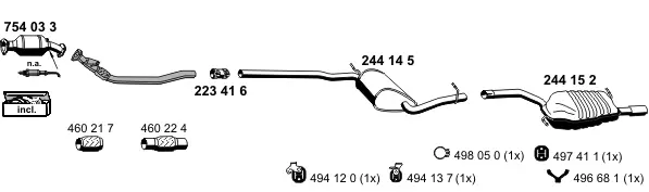 Изпускателна система ERNST               