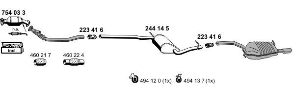 Изпускателна система ERNST               