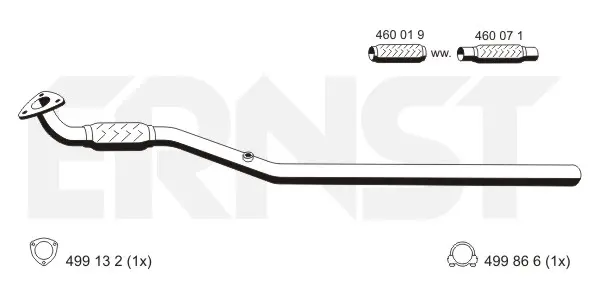 изпускателна тръба ERNST               