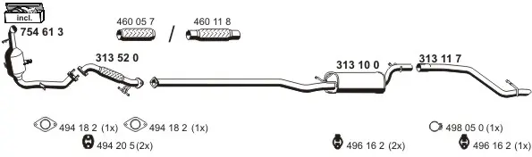 Изпускателна система ERNST               