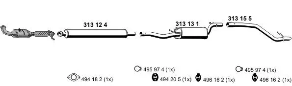 Изпускателна система ERNST               