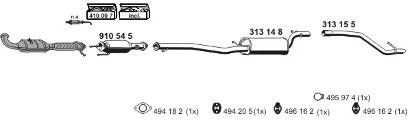 Изпускателна система ERNST               