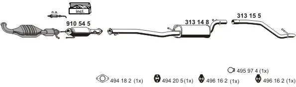 Изпускателна система ERNST               