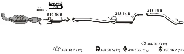 Изпускателна система ERNST               