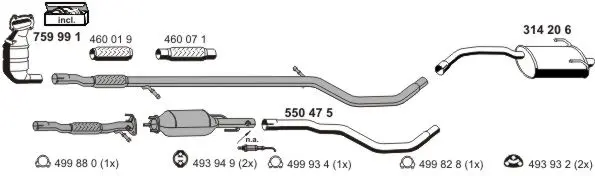 Изпускателна система ERNST               