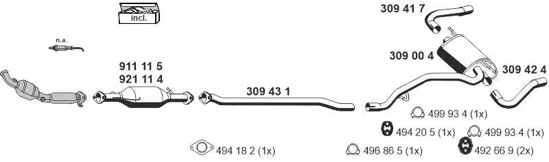 Изпускателна система ERNST               