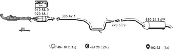Изпускателна система ERNST               