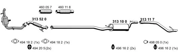 Изпускателна система ERNST               