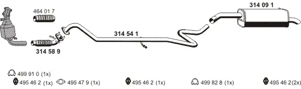 Изпускателна система ERNST               