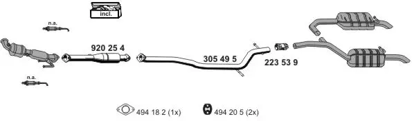 Изпускателна система ERNST               