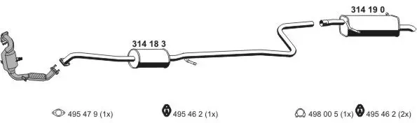 Изпускателна система ERNST               