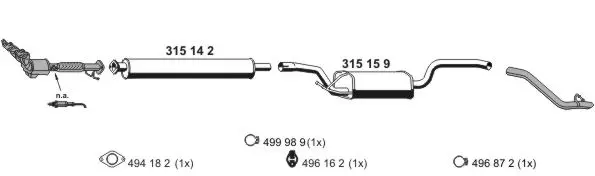 Изпускателна система ERNST               