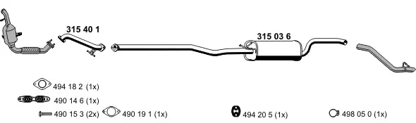 Изпускателна система ERNST               