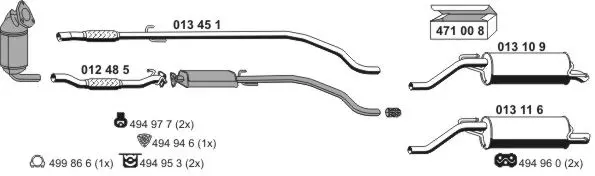 Изпускателна система ERNST               