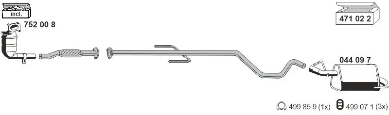 Изпускателна система ERNST               